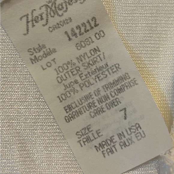 Her 👧🏻 Majesty USA 🇺🇸 Made Vintage Little Girls 👧🏻 Slip Sz 7 - Picture 2 of 6